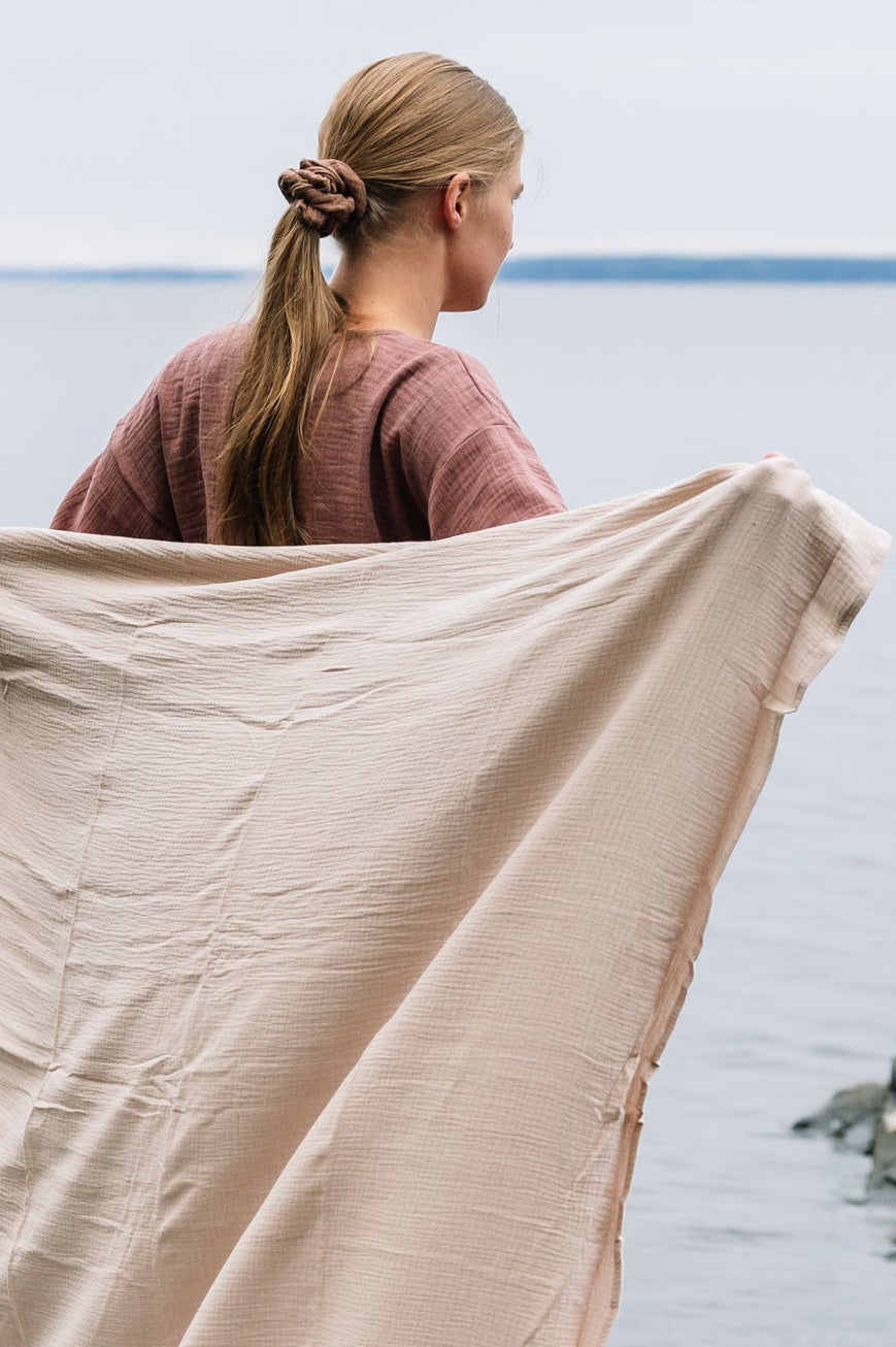 Retkipyyhe, Natural beige