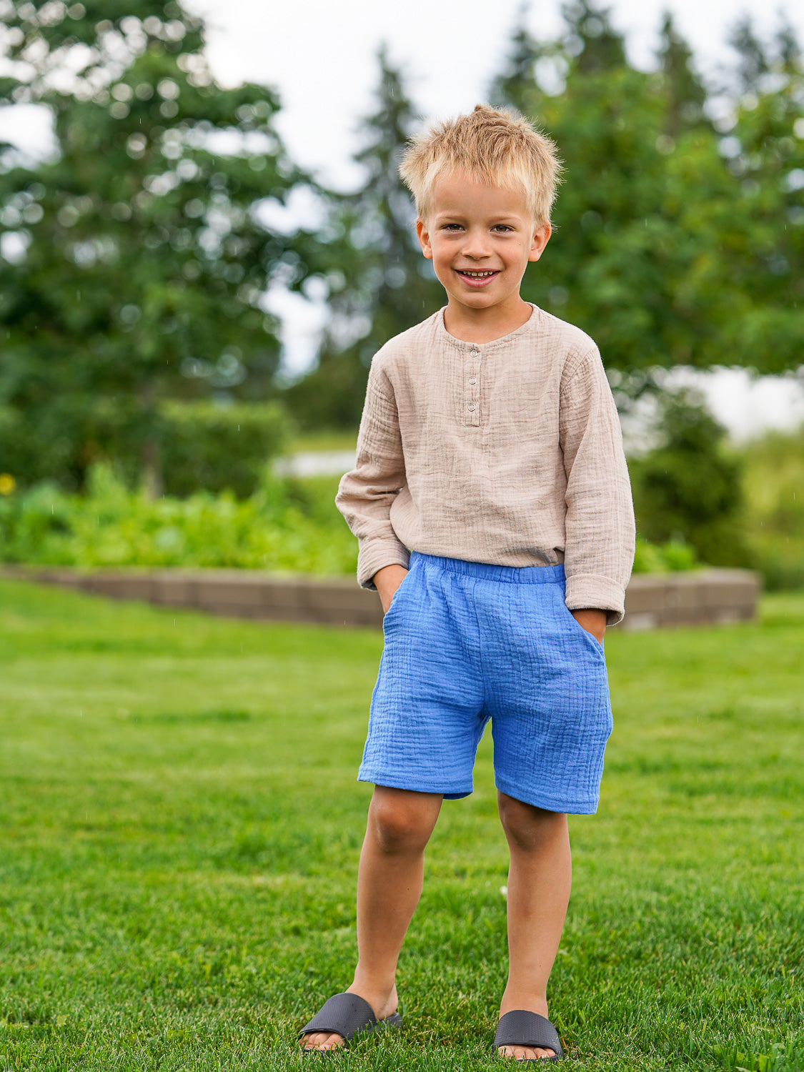 Harso-shortsit, Cobalt blue