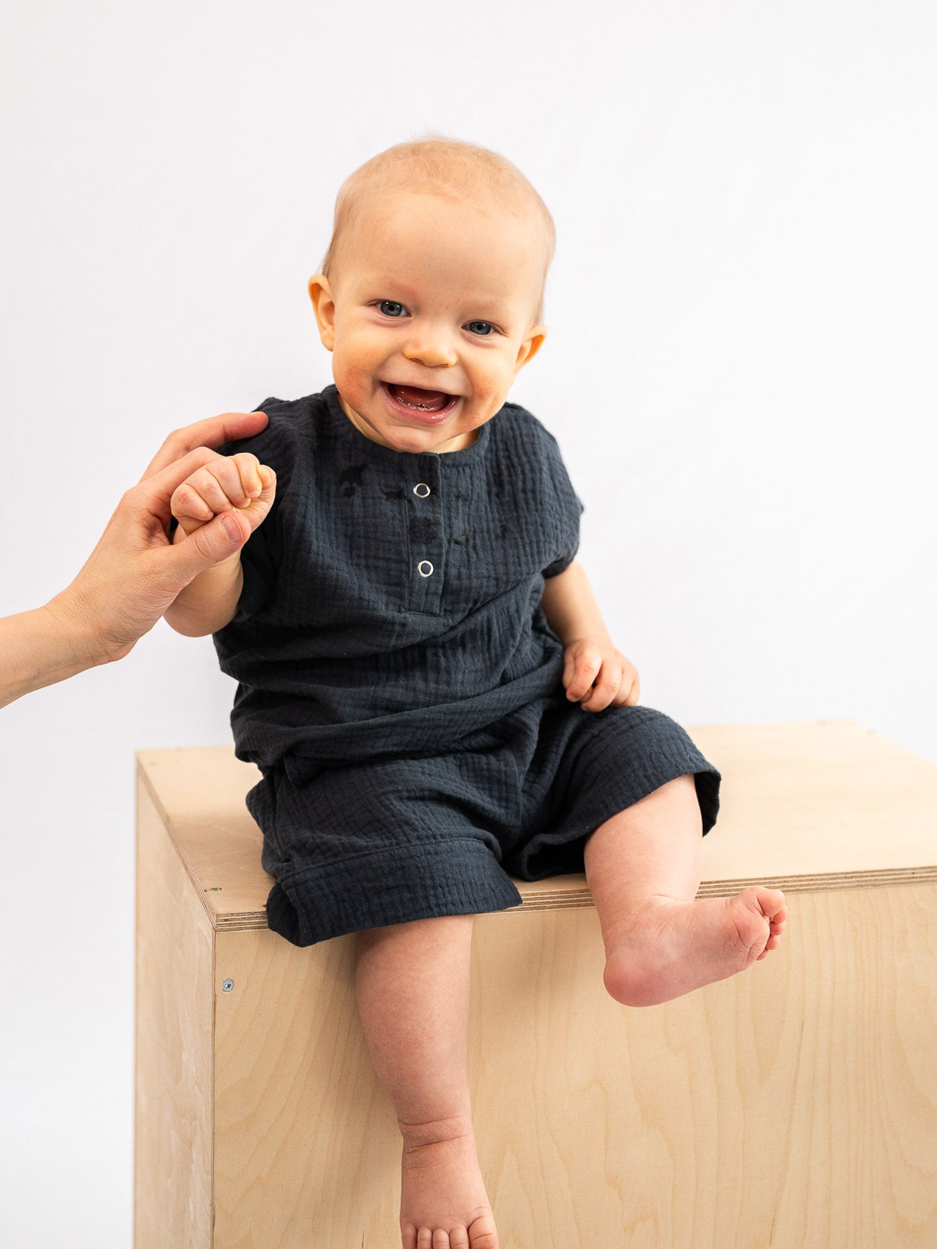 Muslin shorts, Dark grey