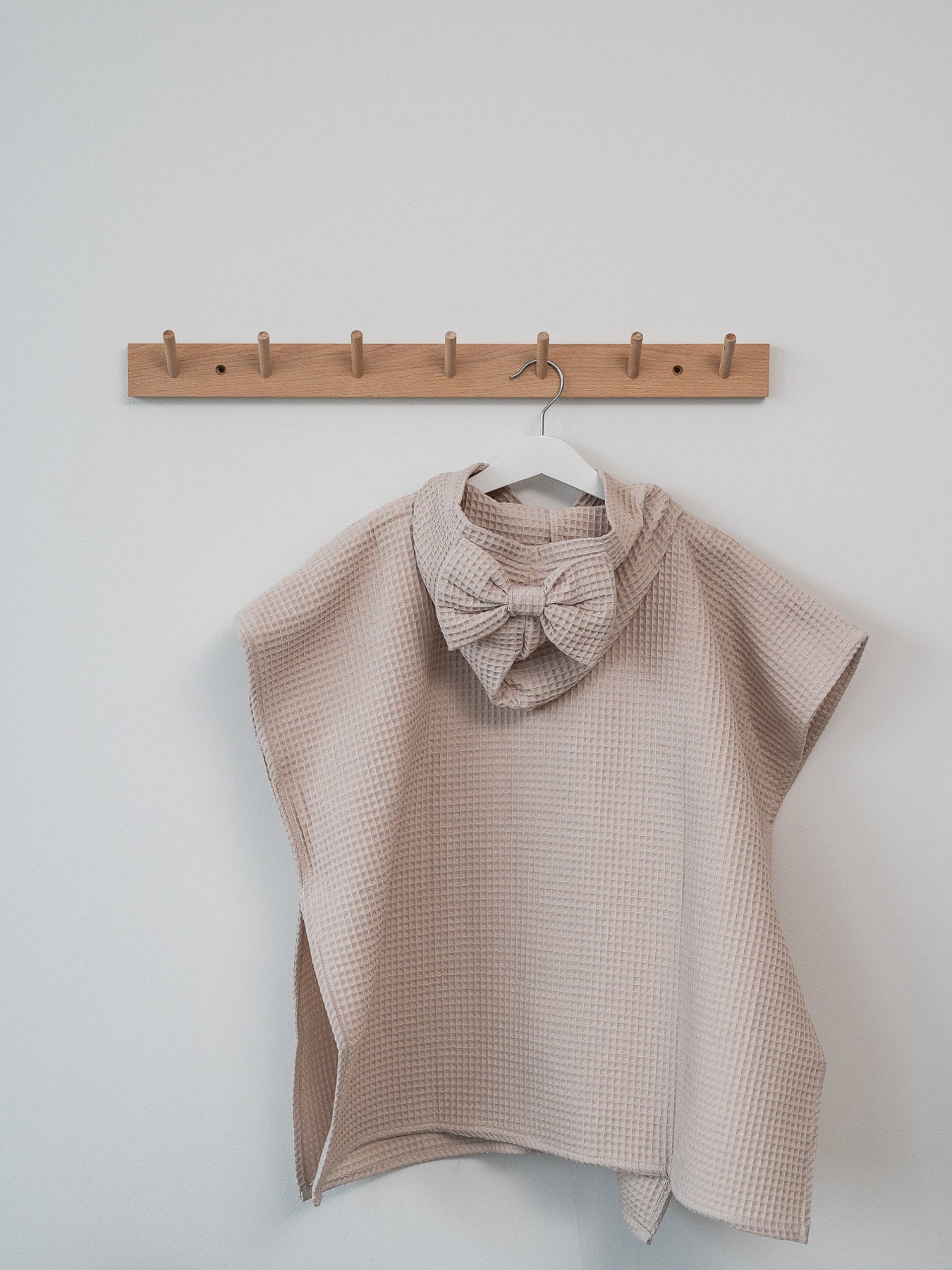 Badponcho Rusetti, ljusbeige