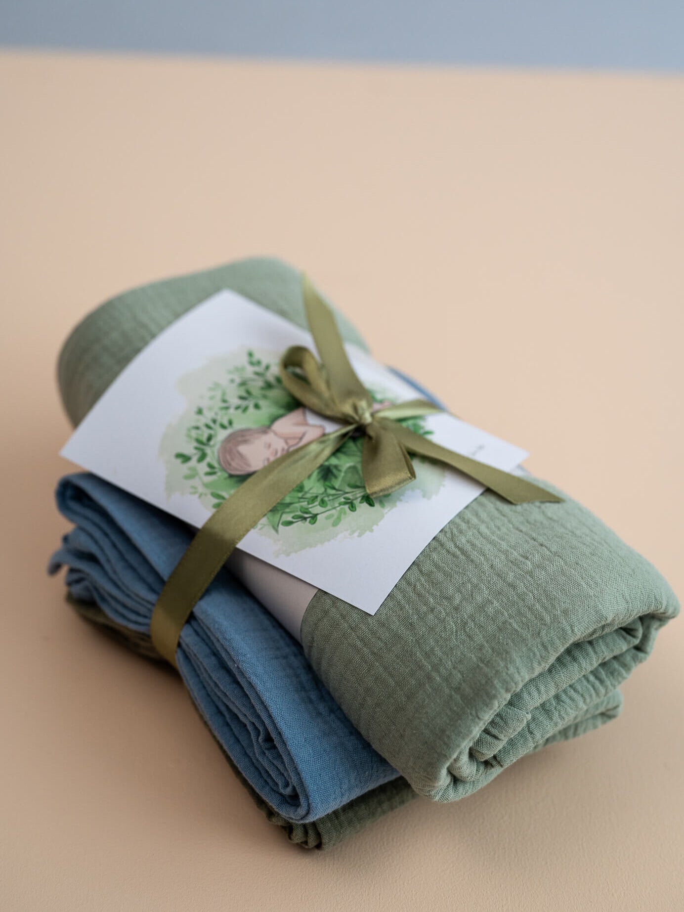 Babypresent 50€, Blue-green