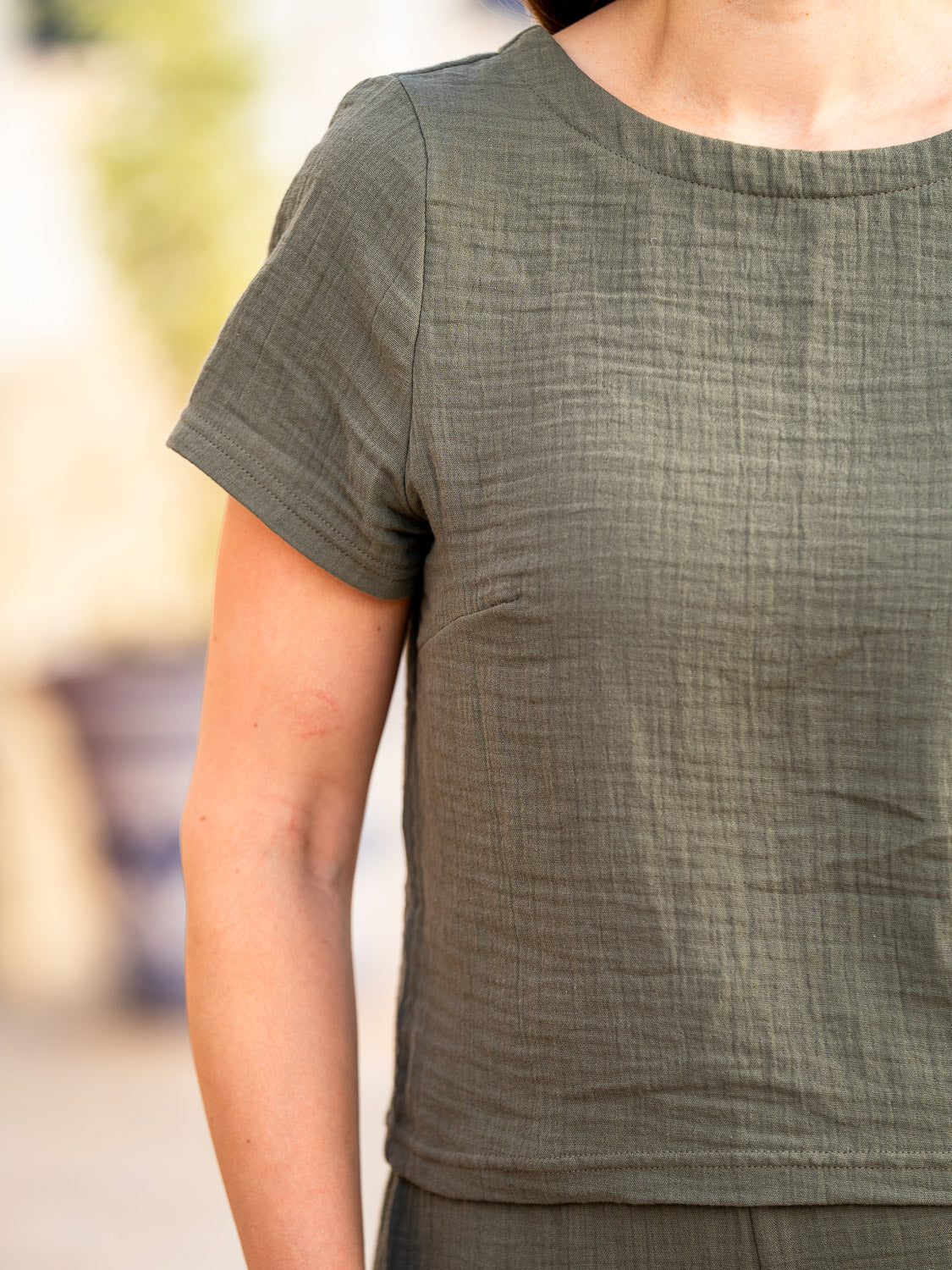 Sini t-paita, Dark olive