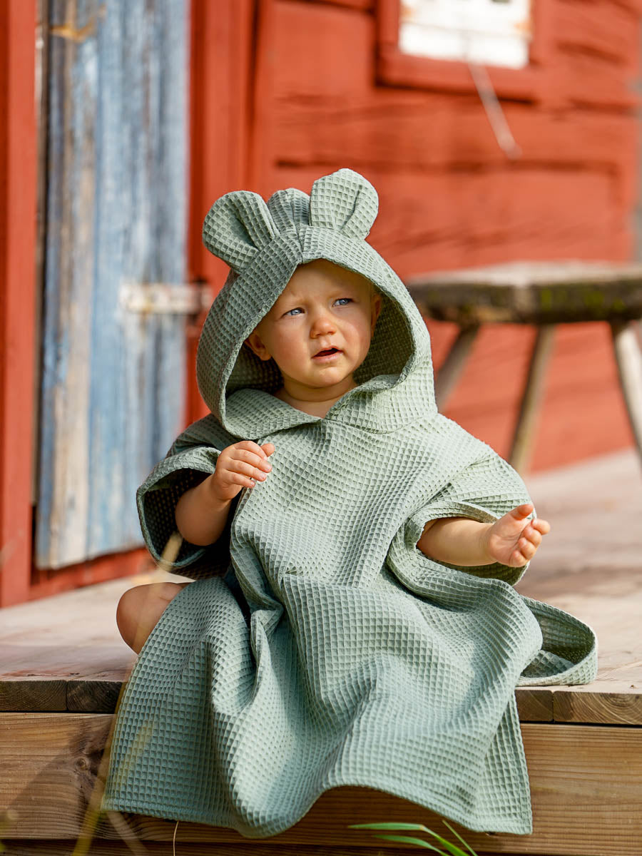 Badeponcho Teddybär, Light beige