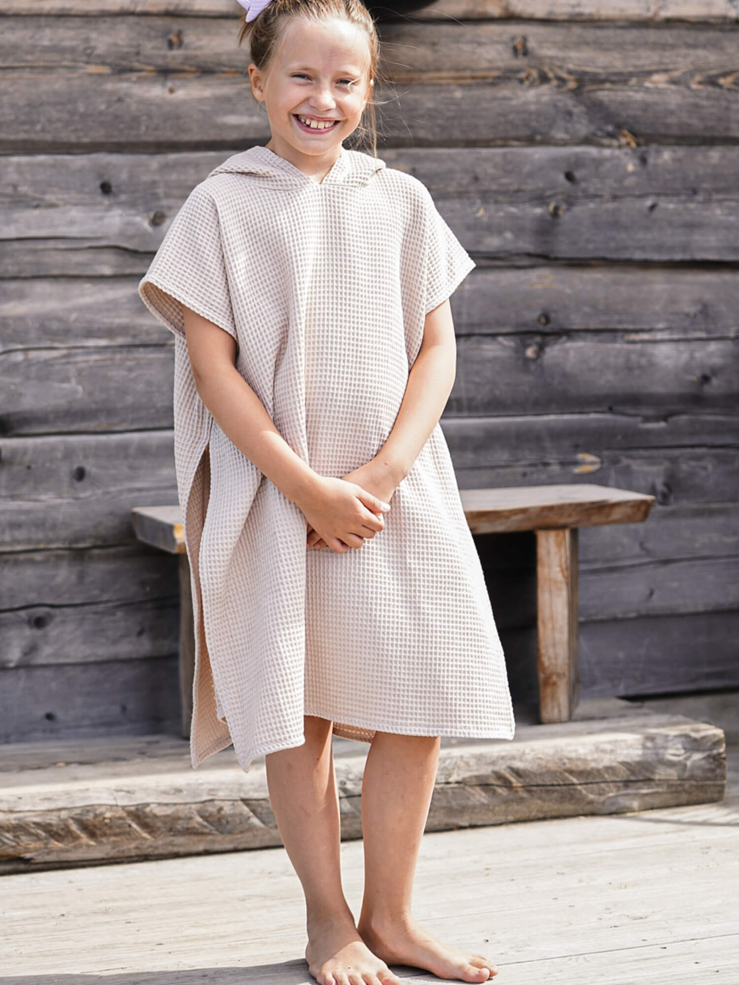 Kylpyponcho Rusetti, Light beige