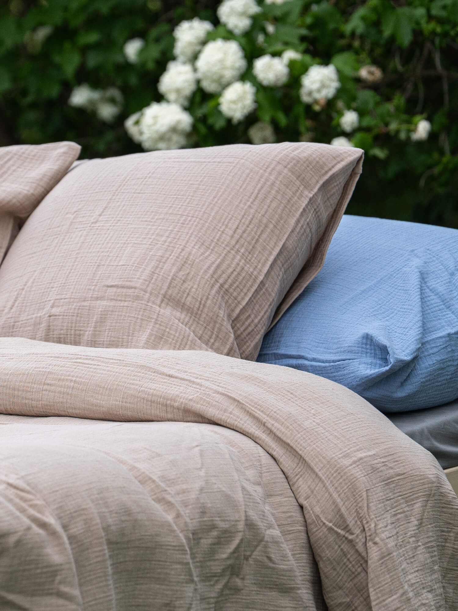 Aikuisten tyynyliina, Natural beige