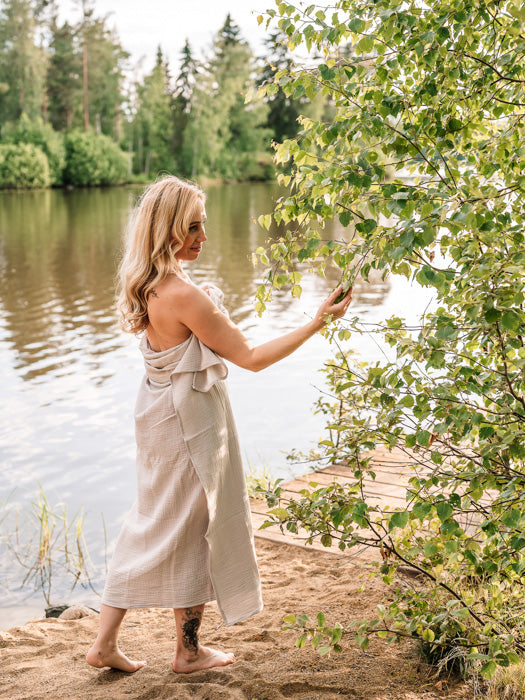 Iso Retkipyyhe Light beige