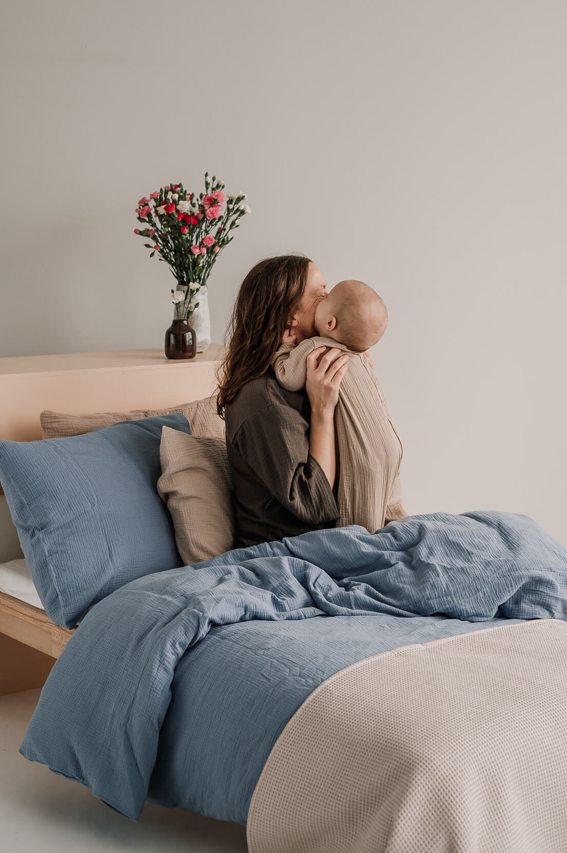 Aikuisten Pussilakanat, cloud blue