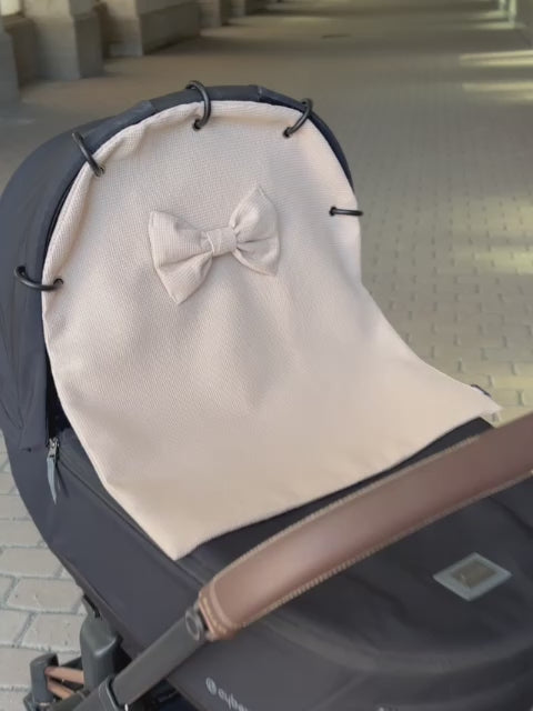 Vohveli-vaunuverho Rusetilla, Light beige