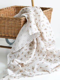 Syli-harsoviltti Brown leaves